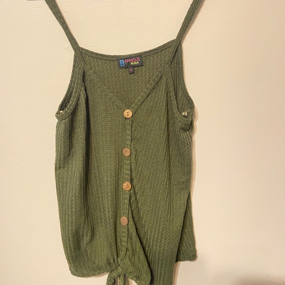 Green tank top